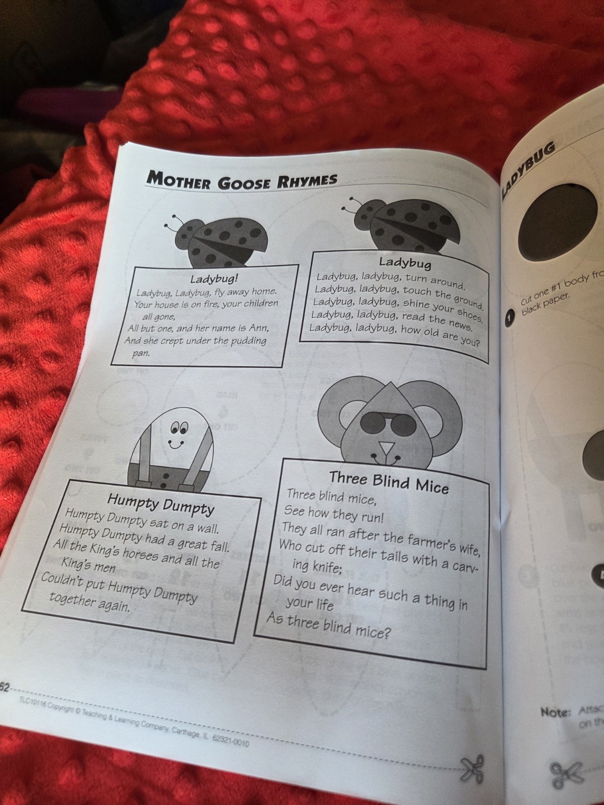 Teaching & Learning Co Cut and Create Mother Goose Activity Book PreK-2 TLC10116