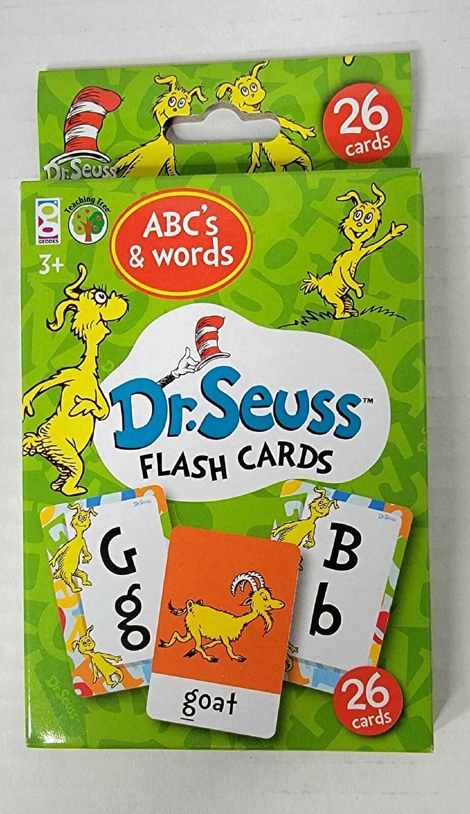 Dr. Seuss Cat In The Hat Flash Cards 3 Pack ABC’s Words Numbers Colors Shapes