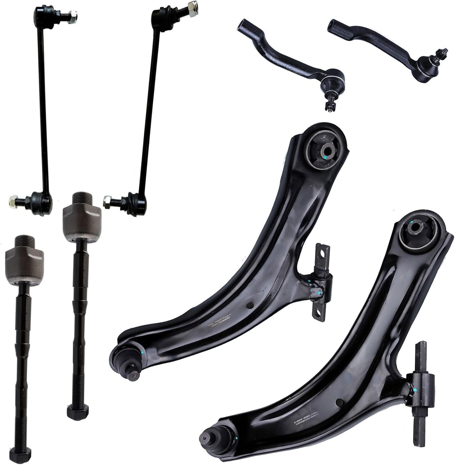8pc Front Lower Control Arm Kit for Nissan Rogue 2008-2013, Rogue Select