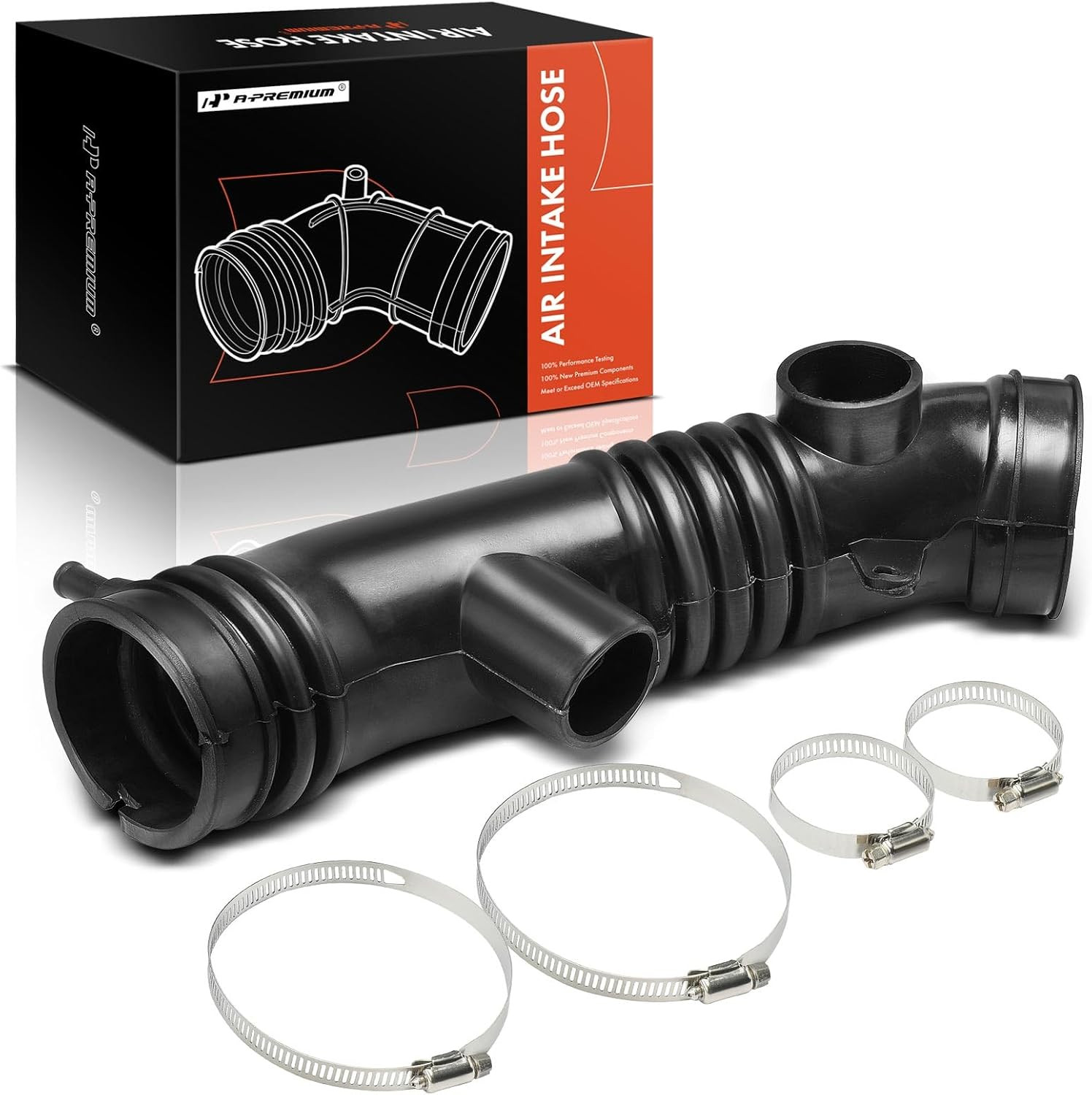 Engine Air Intake Hose Tube W/Clamps – DOHC, V6 3.4L – Compatible with Toyota Ta