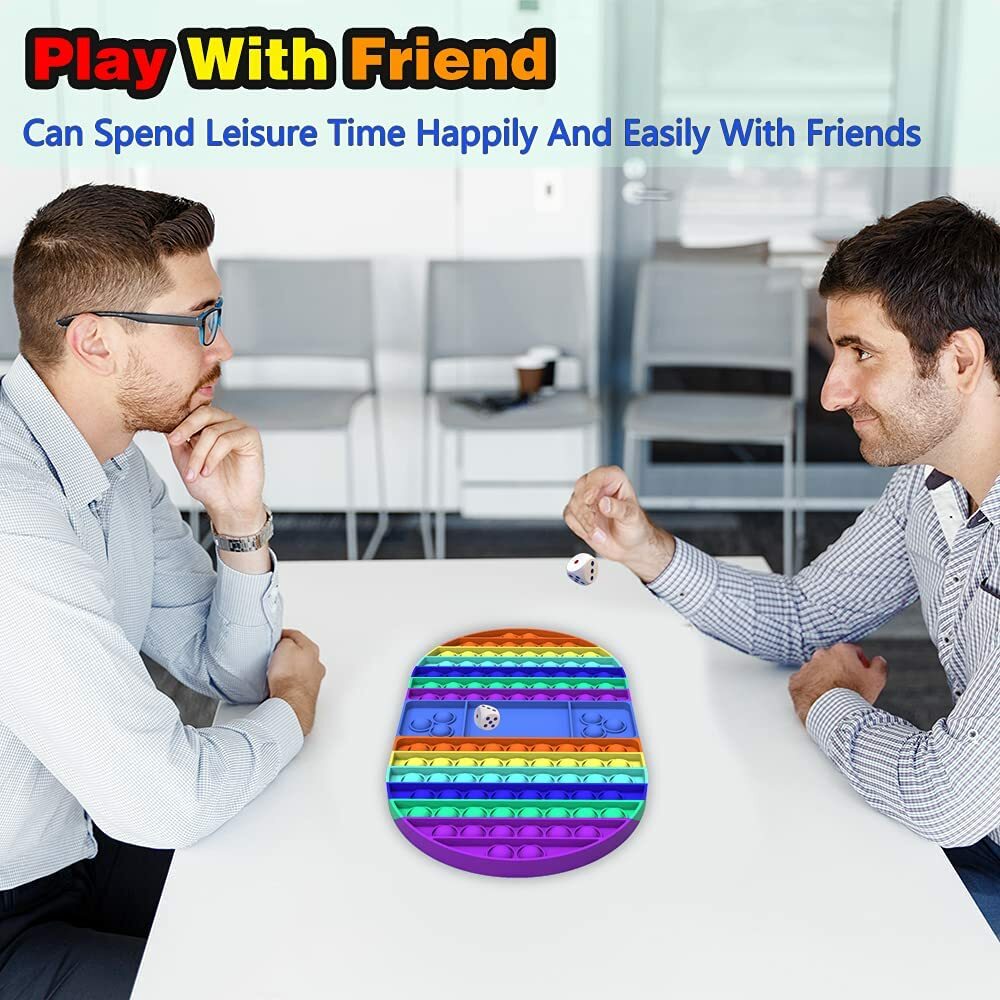 Pop Fidget Toy Sensory Interactive Stress Relief For Kids Big Push Bubble Popper