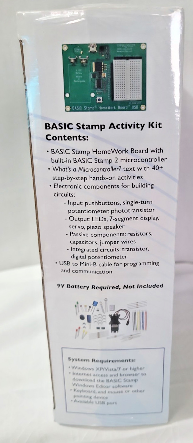 Parallax Basic Stamp Activity Kit : STEM Education -Sealed