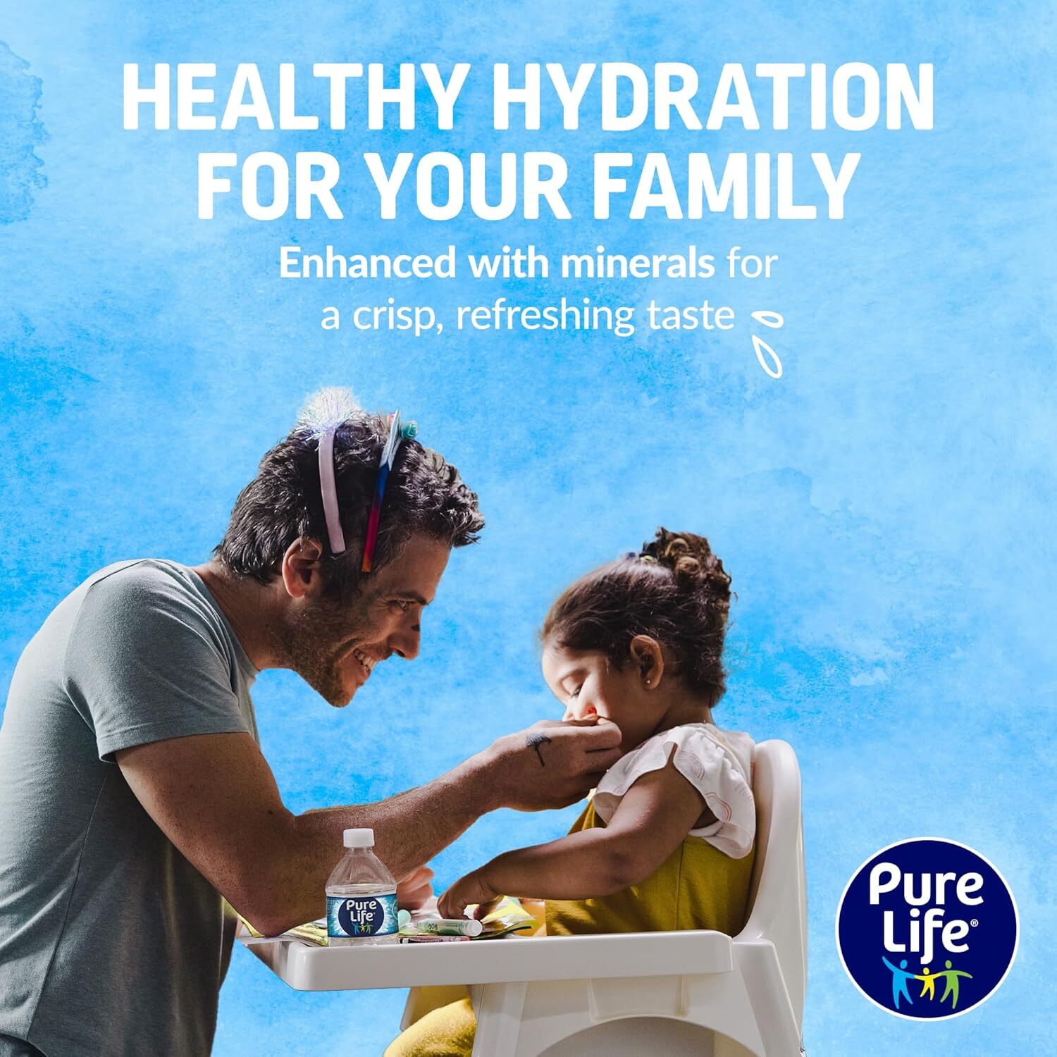 Pure Life Purified Water Bottles, 24 Pack – Still Bottled Water Enhanced with