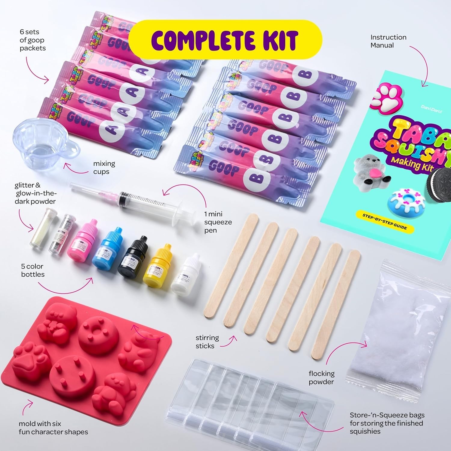 Taba Squishy Making Kit for Kids – Kids Crafts – 6 7 8 9 10 11 12 Year Old Girl