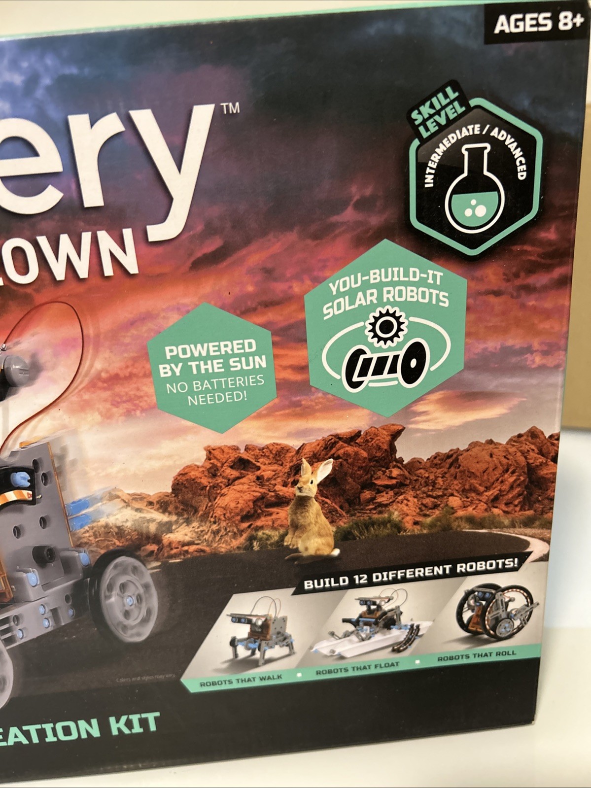 Discovery Mindblown Solar Robot Creation Kit STEM 12 in 1 190 Pcs Kids DIY