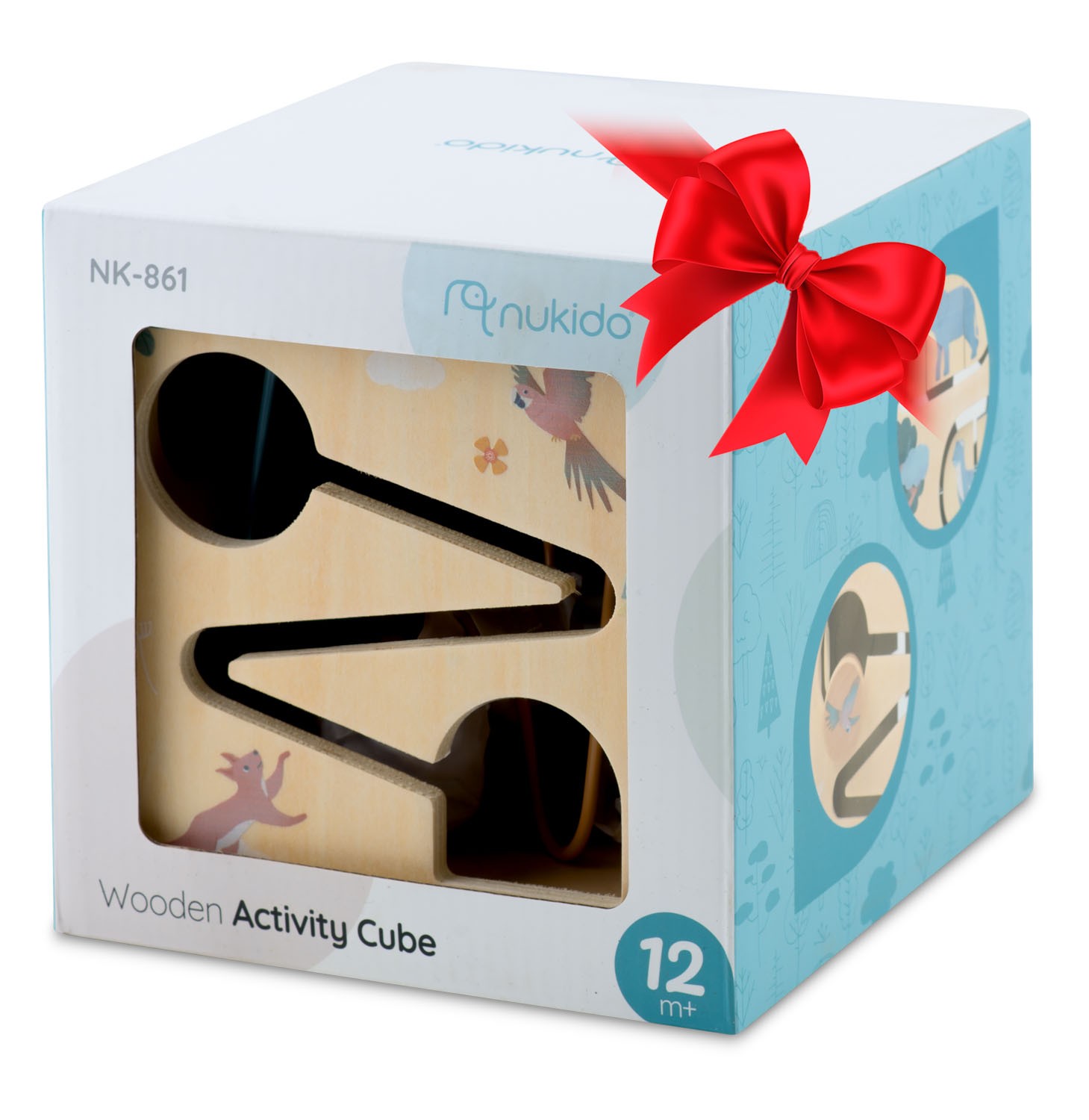NK-861 Nukido Wooden Cube Sensory Toy