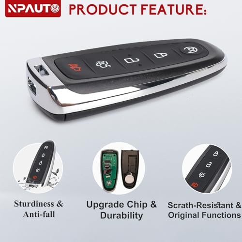NPAUTO Key Fob Fits for 2011-2015 Ford Explorer Edge, 2015-2019 Focus, Taurus,