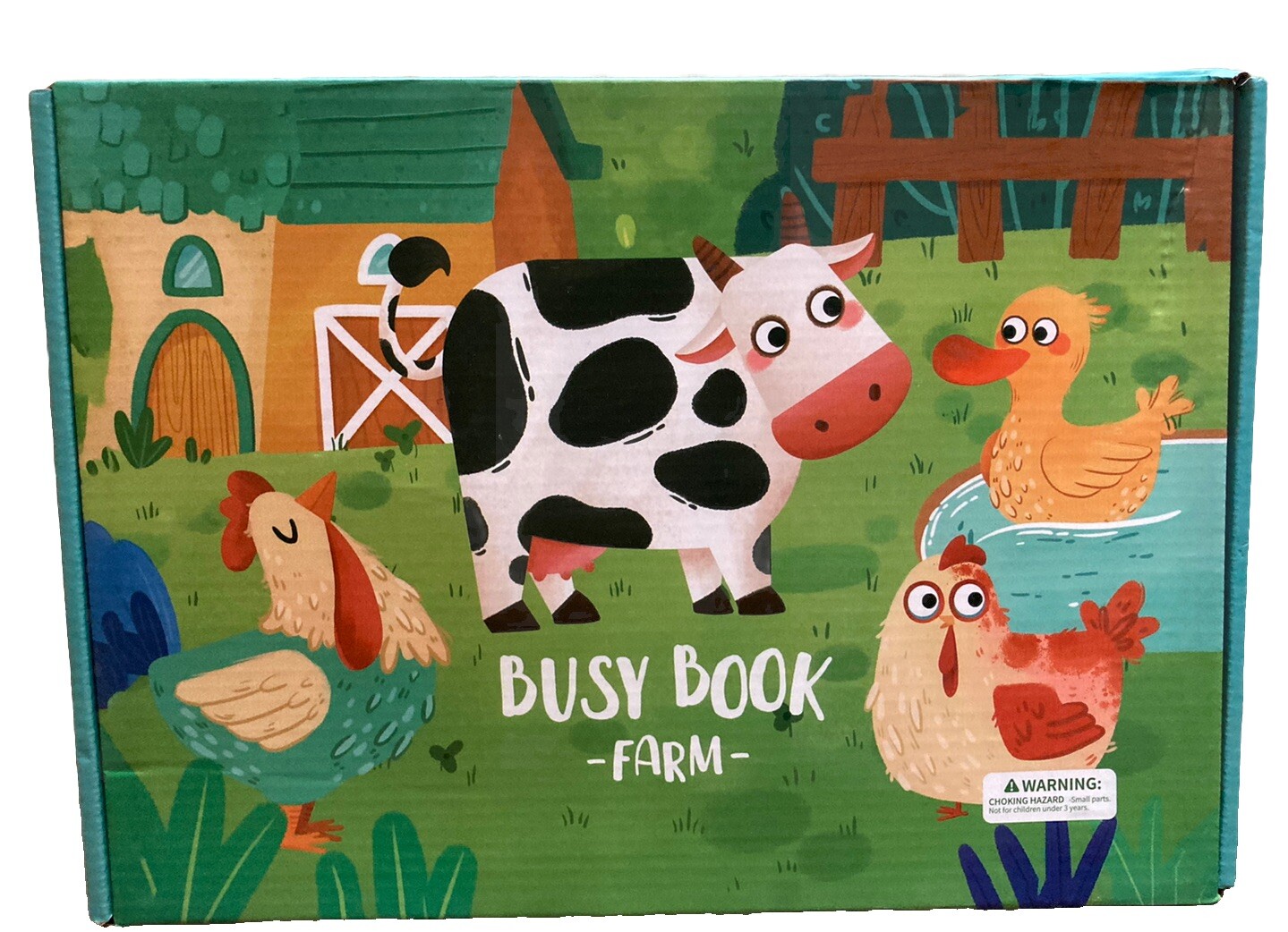 Montessori Farm Busy Book Toddler Early Education Learning NEW