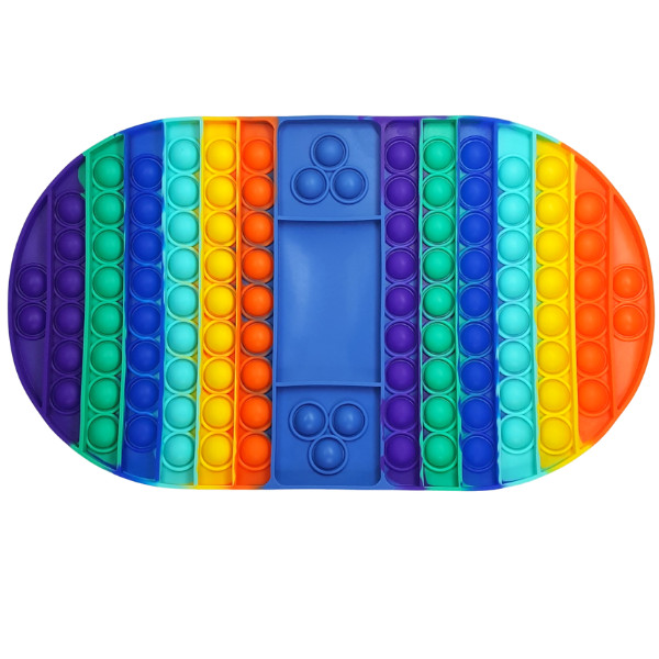 Pop Fidget Block Push Bubble Jumbo Board Game For Family Christmas Fidget Oval