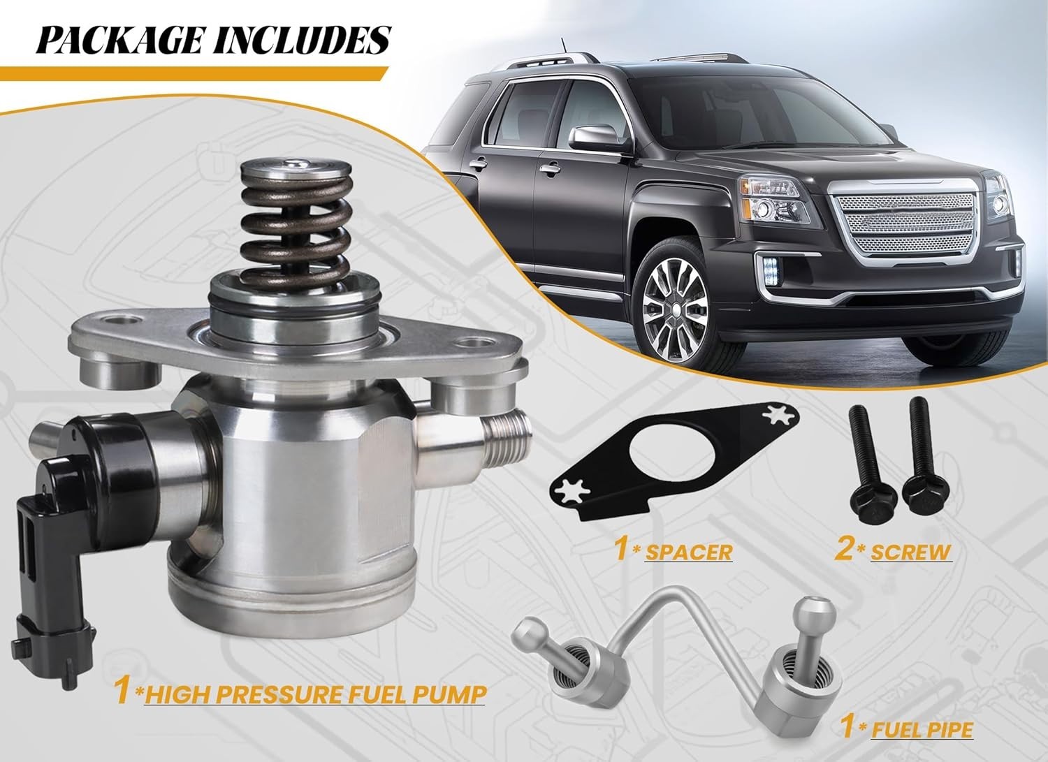 EP1028 High Pressure Fuel Pump with 12608374 Intermediate Fuel Feed Pipe Comp…
