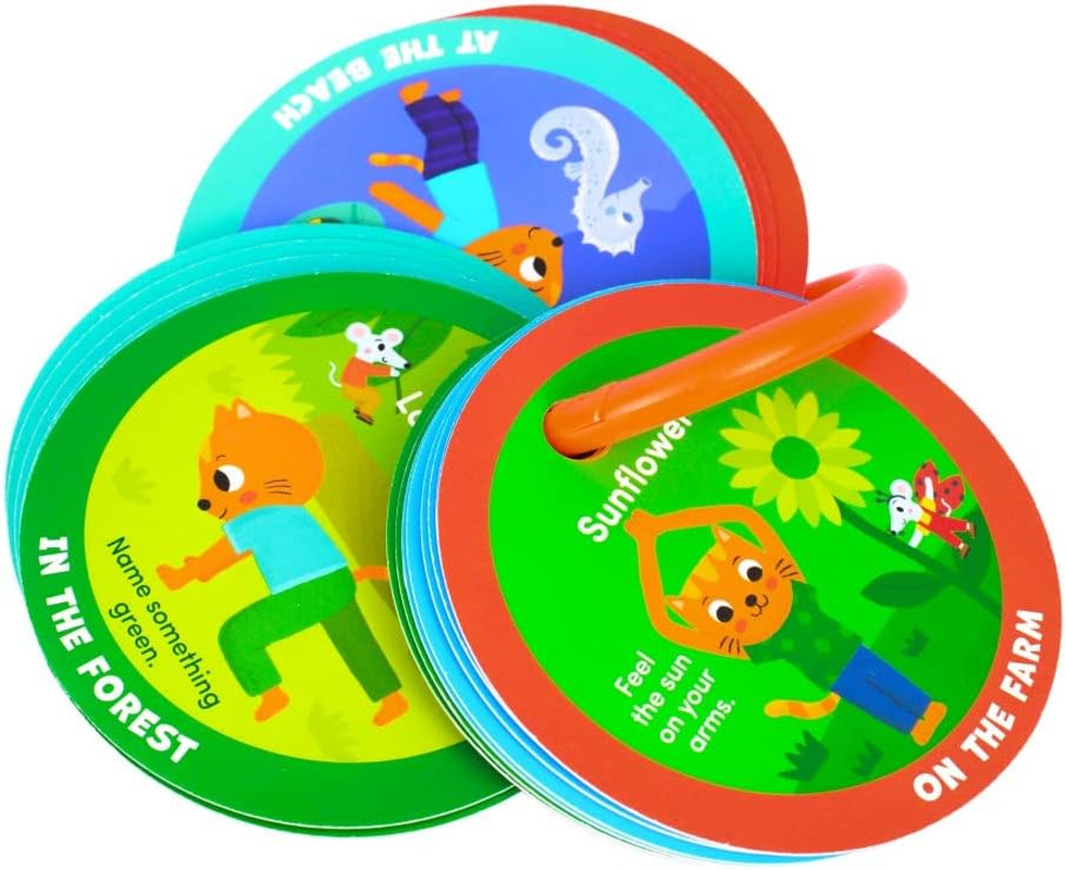 Preschool Yoga Cards for Kids, Set of 40 Poses and Activities, Beginner Yoga for
