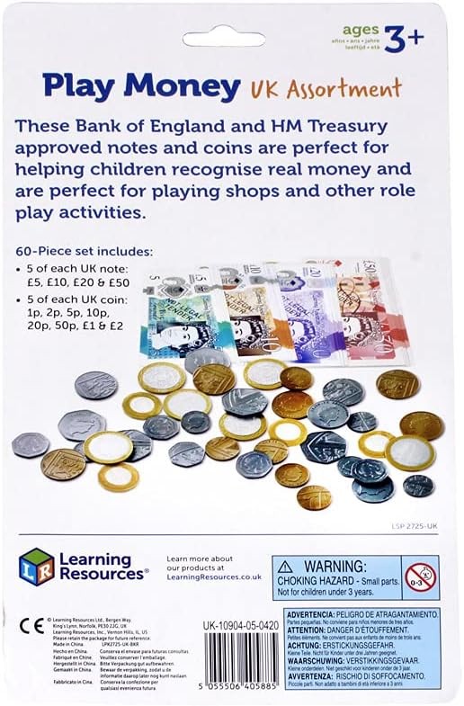 Learning Resources Play Money UK Assortment