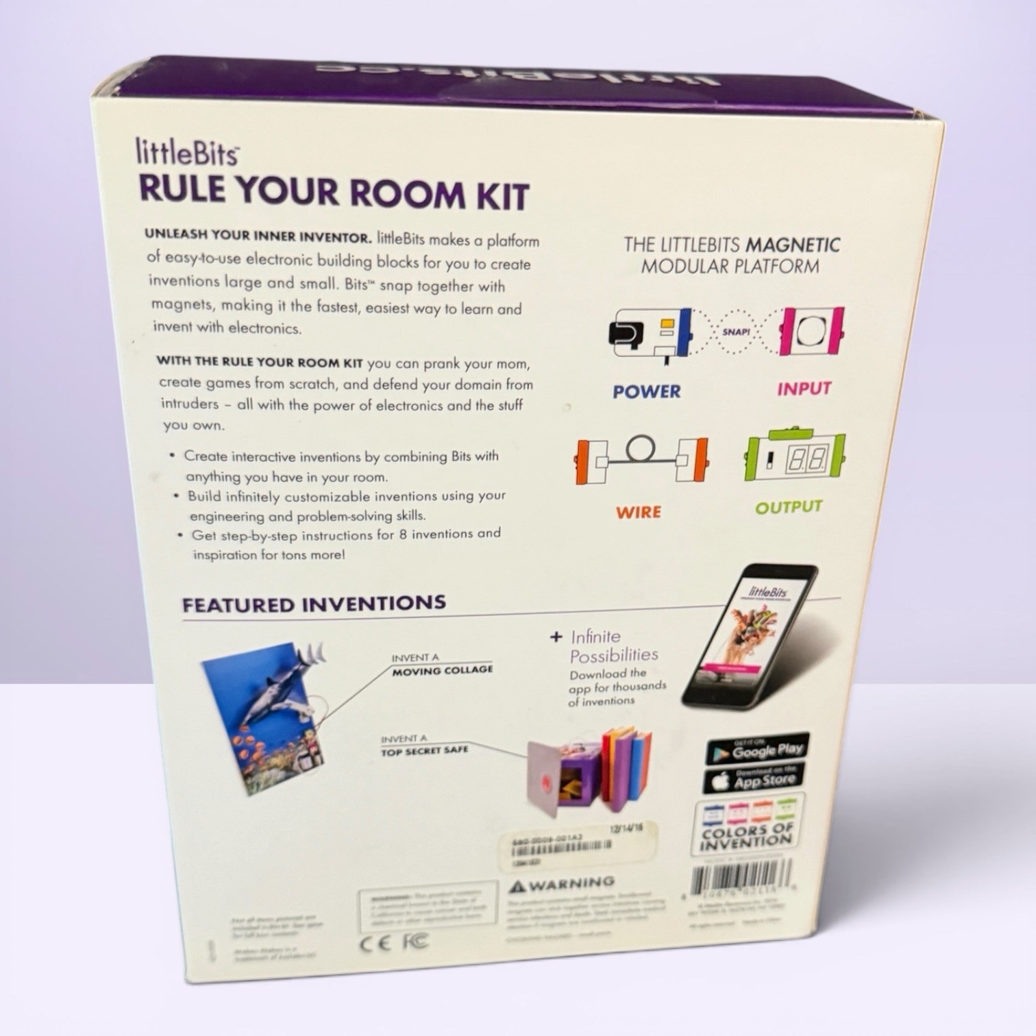LittleBits RULE YOUR ROOM KIT – Electro Build Block – Open Box New