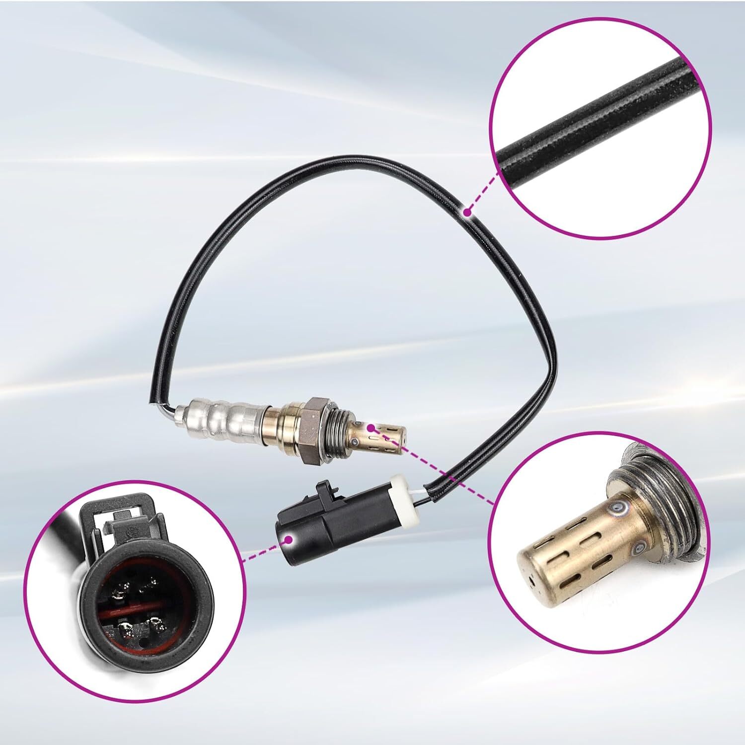 4pcs FEXON Oxygen Sensor Upstream Downstream O2 Sensor Compatible with Ford F150