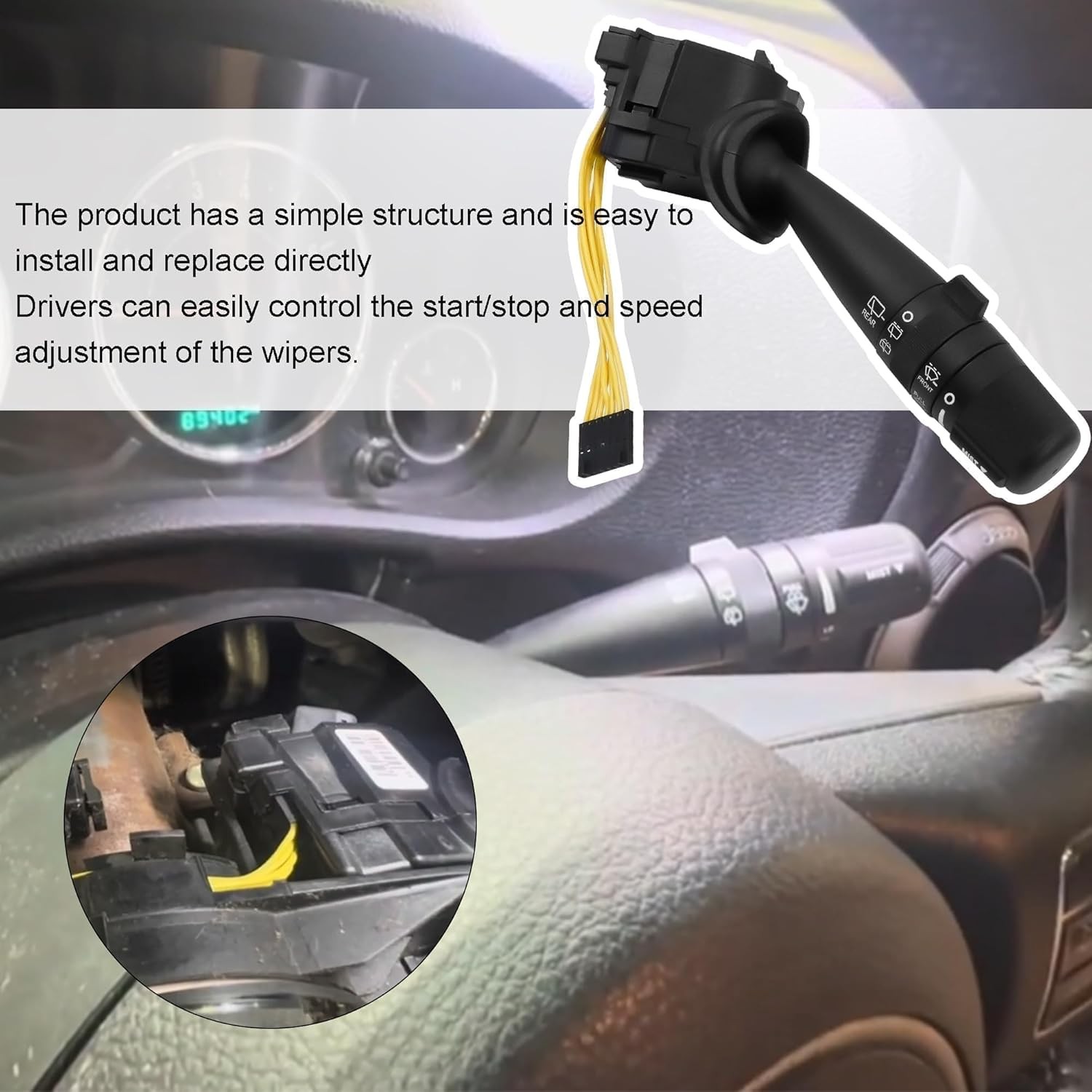 68003215AD Windshield Wiper Switch for Jeep Wrangler 2007-2017|Commander/Grand