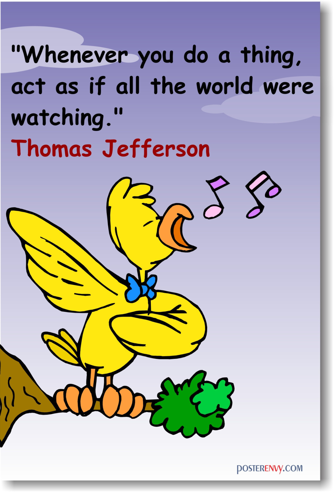 Act as if – Thomas Jefferson Quote Classroom NEW POSTER