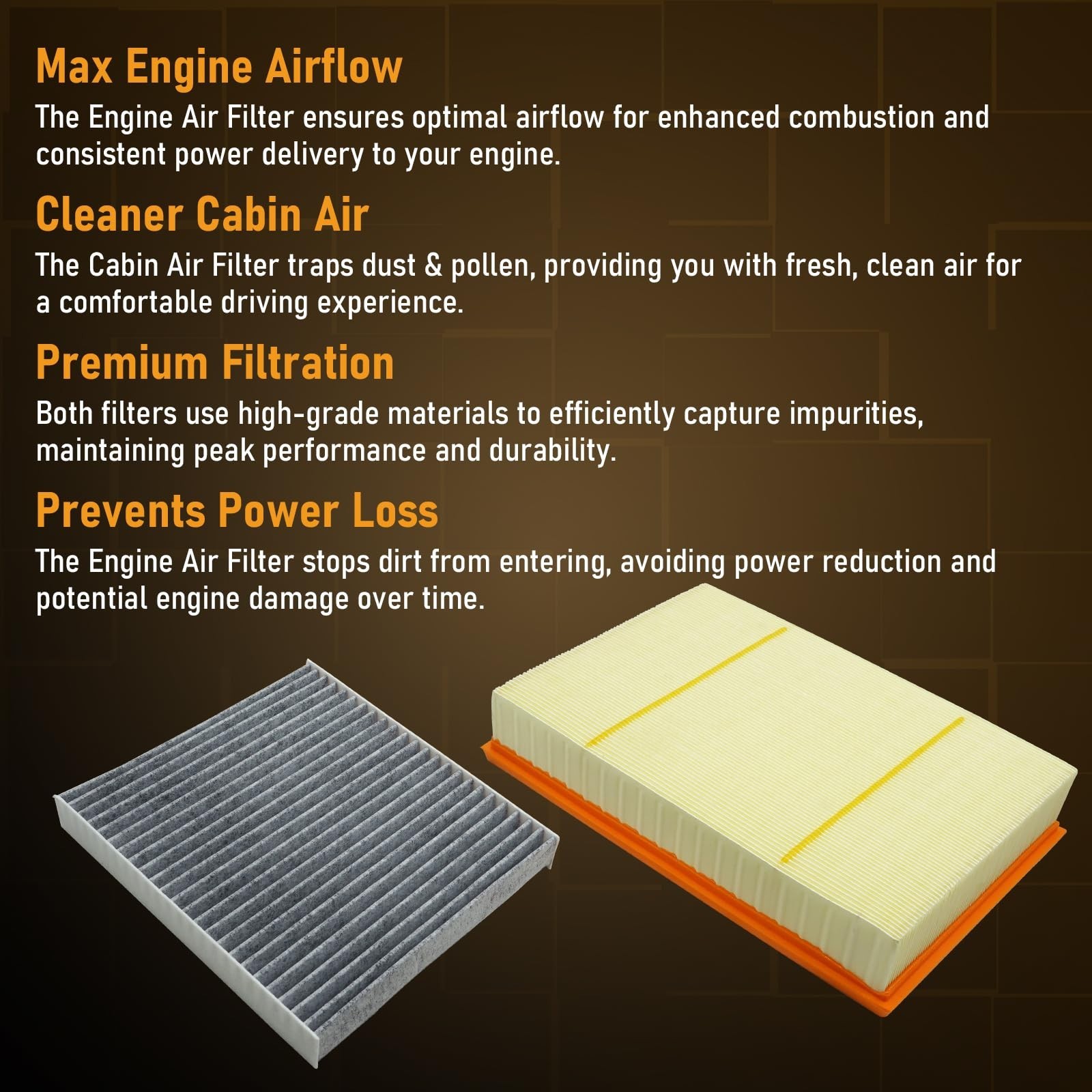 Filter Kit for Nissan Titan XD 2016-2019 Oil Filter Cabin Air Filters Diesel …
