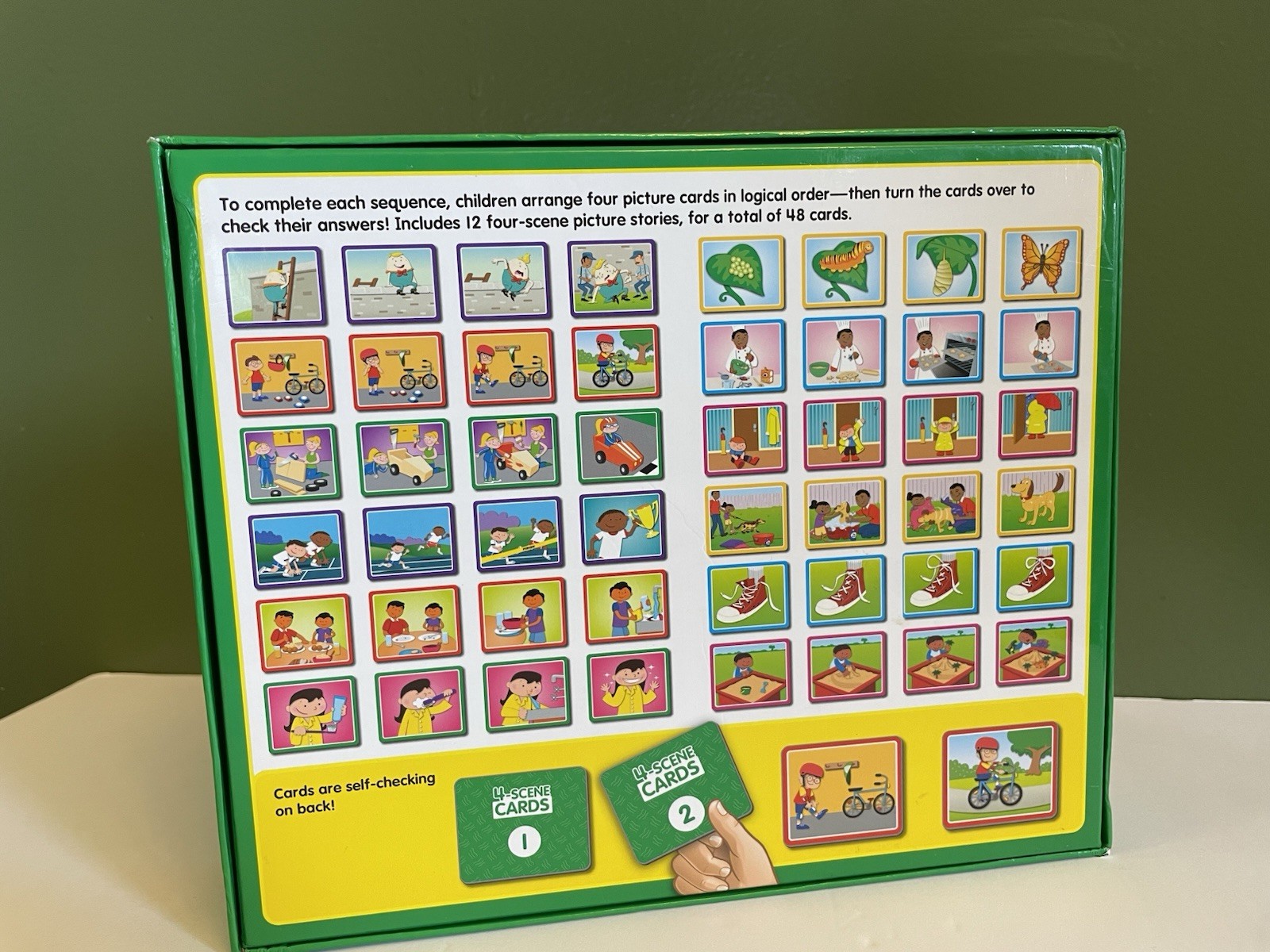 4-Scene Sequencing Cards by Lakeshore Educational Game for Children Ages 3+
