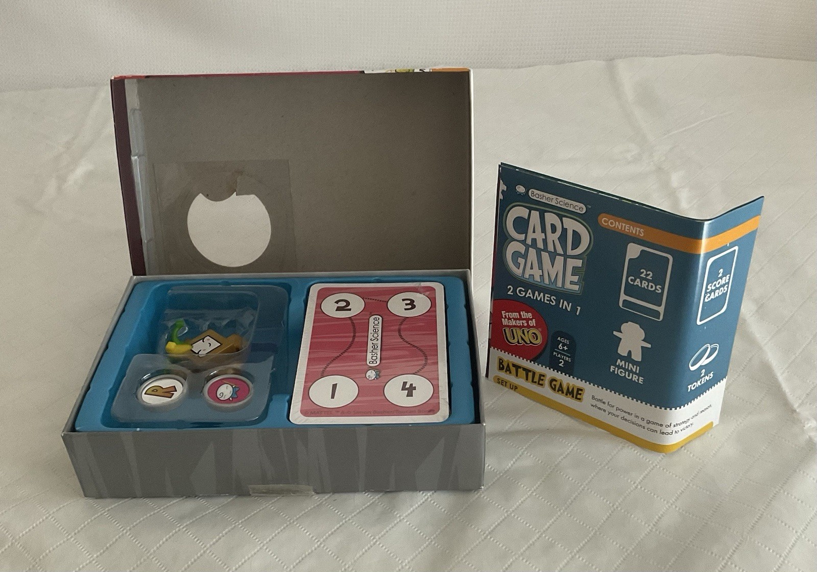 Basher Science Rocks & Minerals Card Game Pyrite Figure 2 In 1 Mattel Open READ