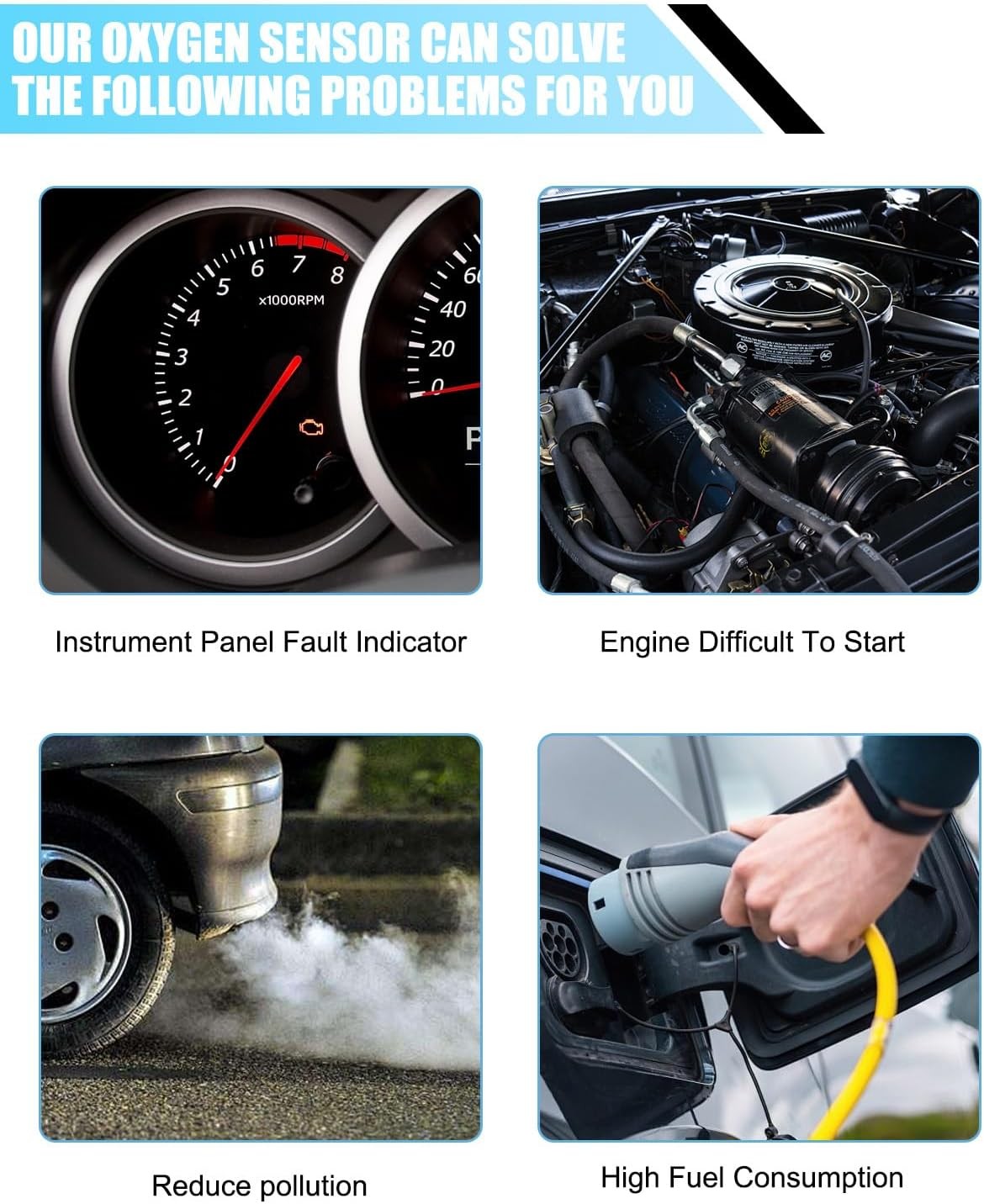 56028994AA 56028994AB O2 Oxygen Sensor Upstream Downstream 4Pcs for 04-13