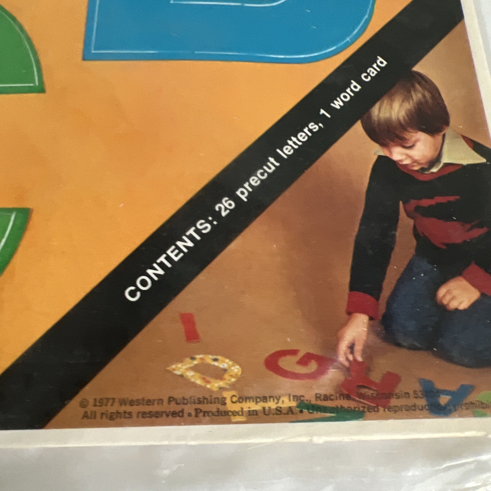 Vintage 1977 Western Publishing Scribblers Bag of Alphabet Letters~NOS
