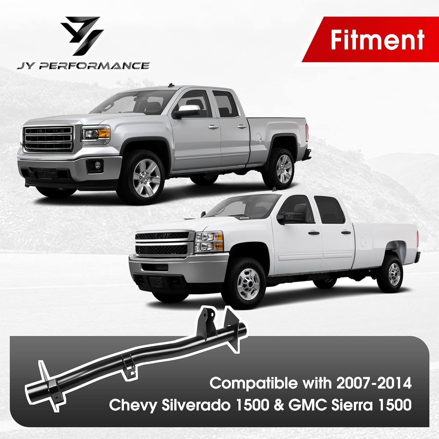Rear Fuel Tank Support Crossmember Compatible for 2007-2014 Chevy Silverado 1500