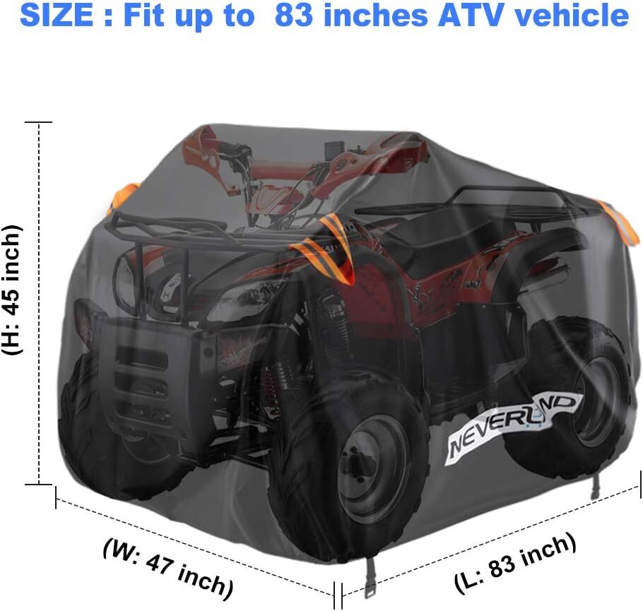 NEVERLAND ATV Cover Oxford Cloth Heavy,Compatible with Polaris Sportsman Yamaha