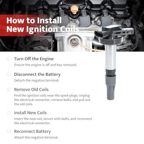 Ignition Coil Pack & Spark Plugs Replacement for 4.2 4.4 V8 Jaguar S-Type Super