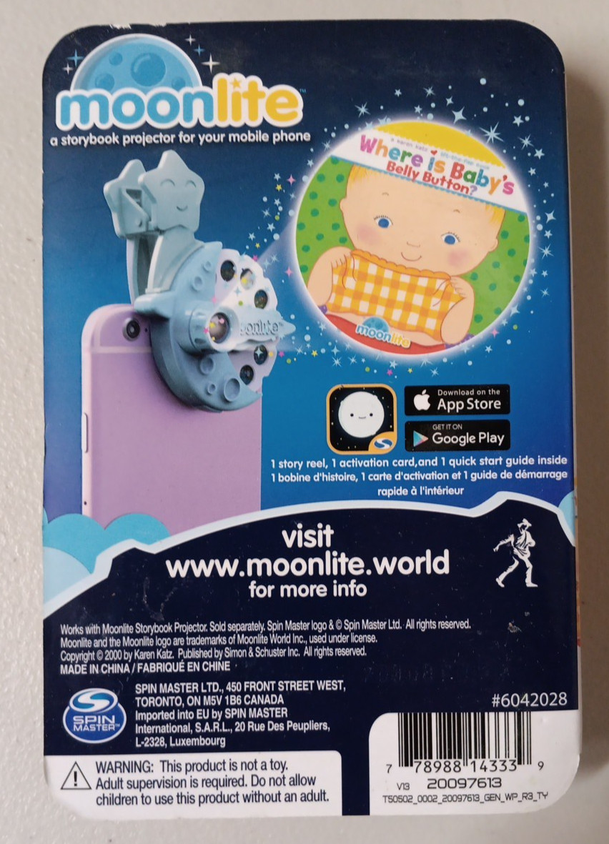 Moonlite – Where is Baby’s Belly Button Reel for Moonlite Story Projector (NEW)