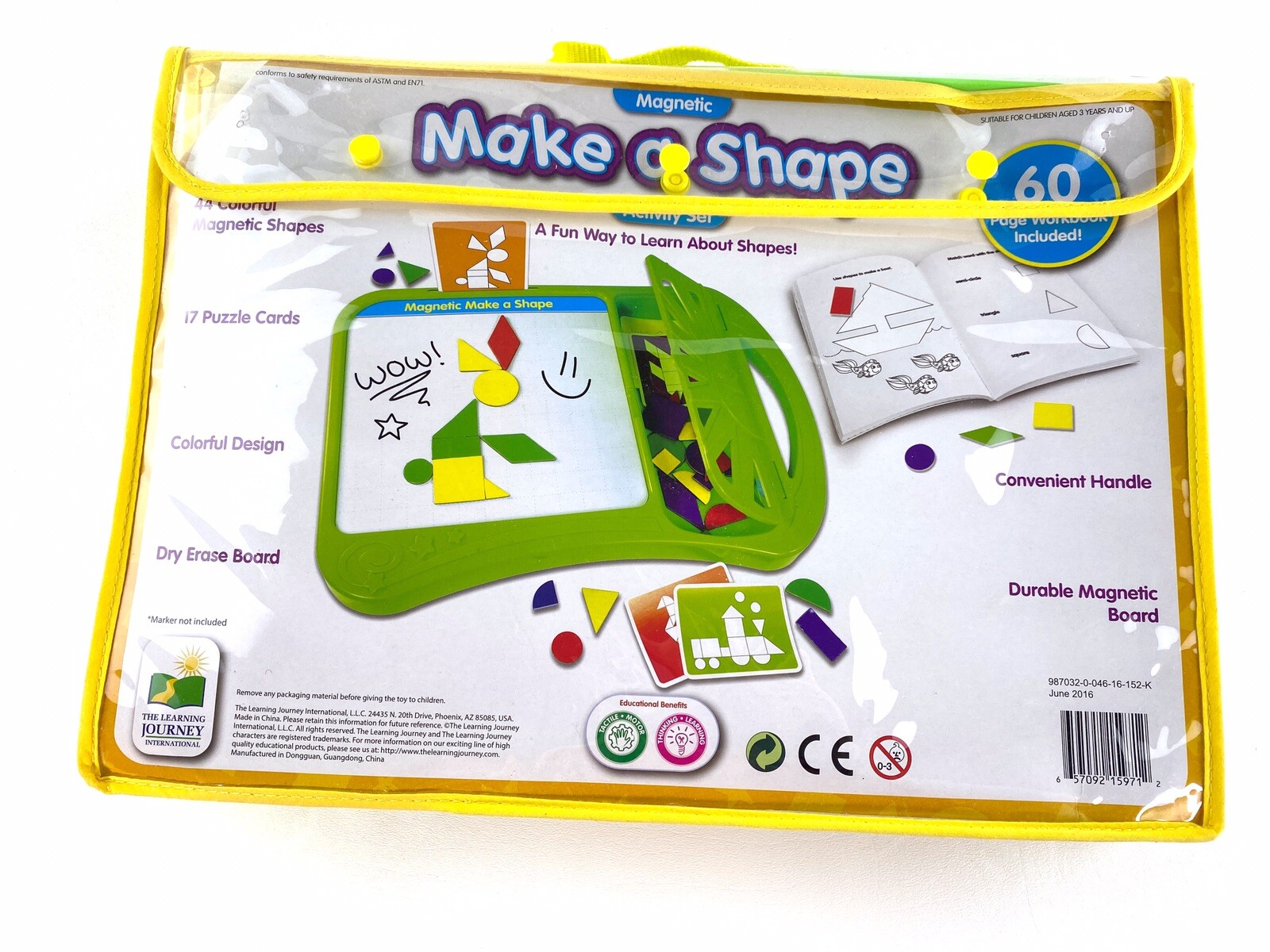 The Learning Journey Magnetic Make a Shape Activity Set Educational Toy