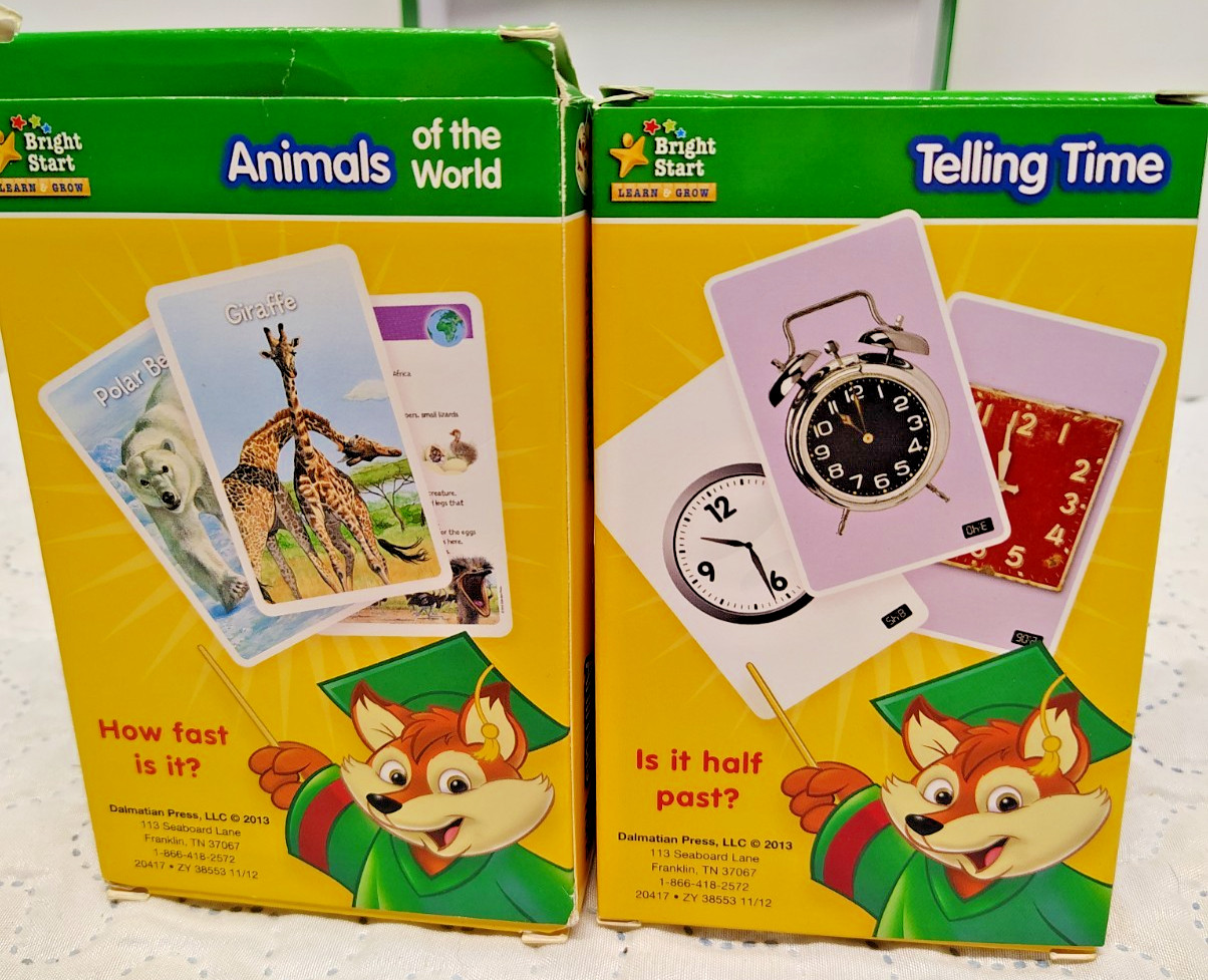 Bright Start Grades 1 & 2 Flash Cards Set 300 Cards Complete Learn & Grow