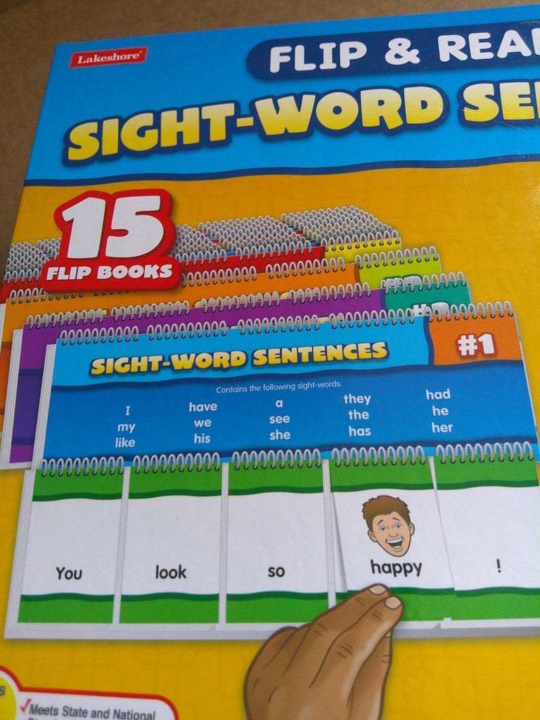 Lakeshore Flip & Read Sight-Word Sentences Set #HH706 Educational Reading Kit