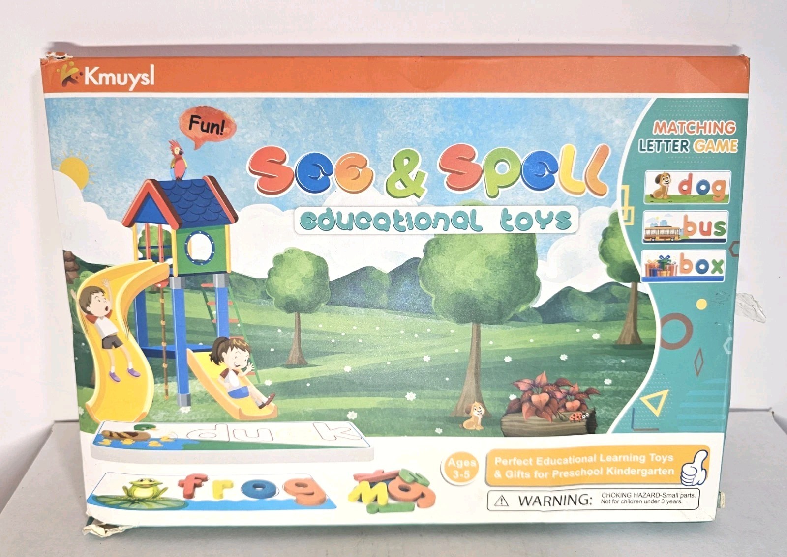 KMUYSL See & Spell Educational Toys, Word Builder Cards for Kids Ages 3–5, New!