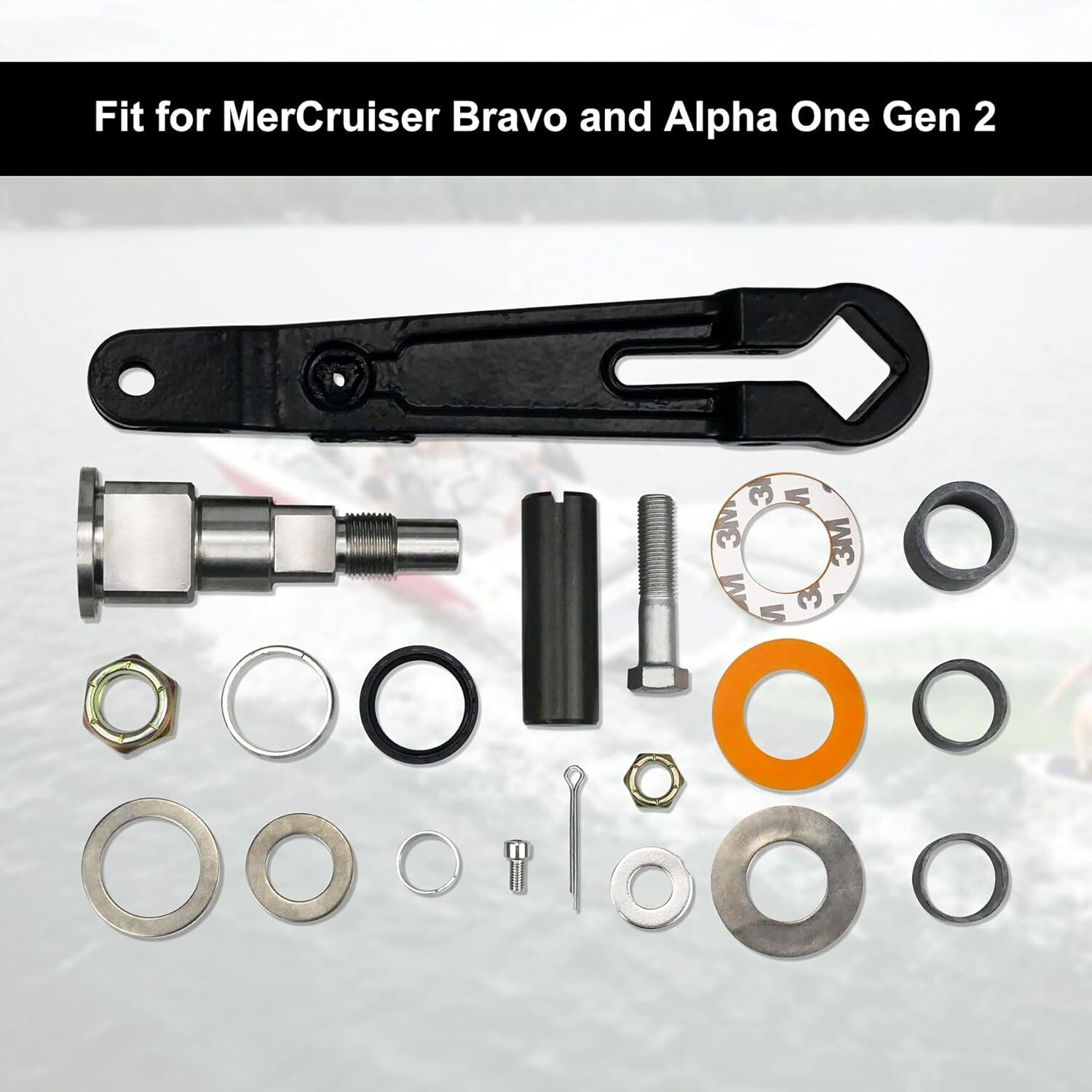 Upper Gimbal Steering Arm Shaft Pin, Fit for MerCruiser Bravo and Alpha One Gen