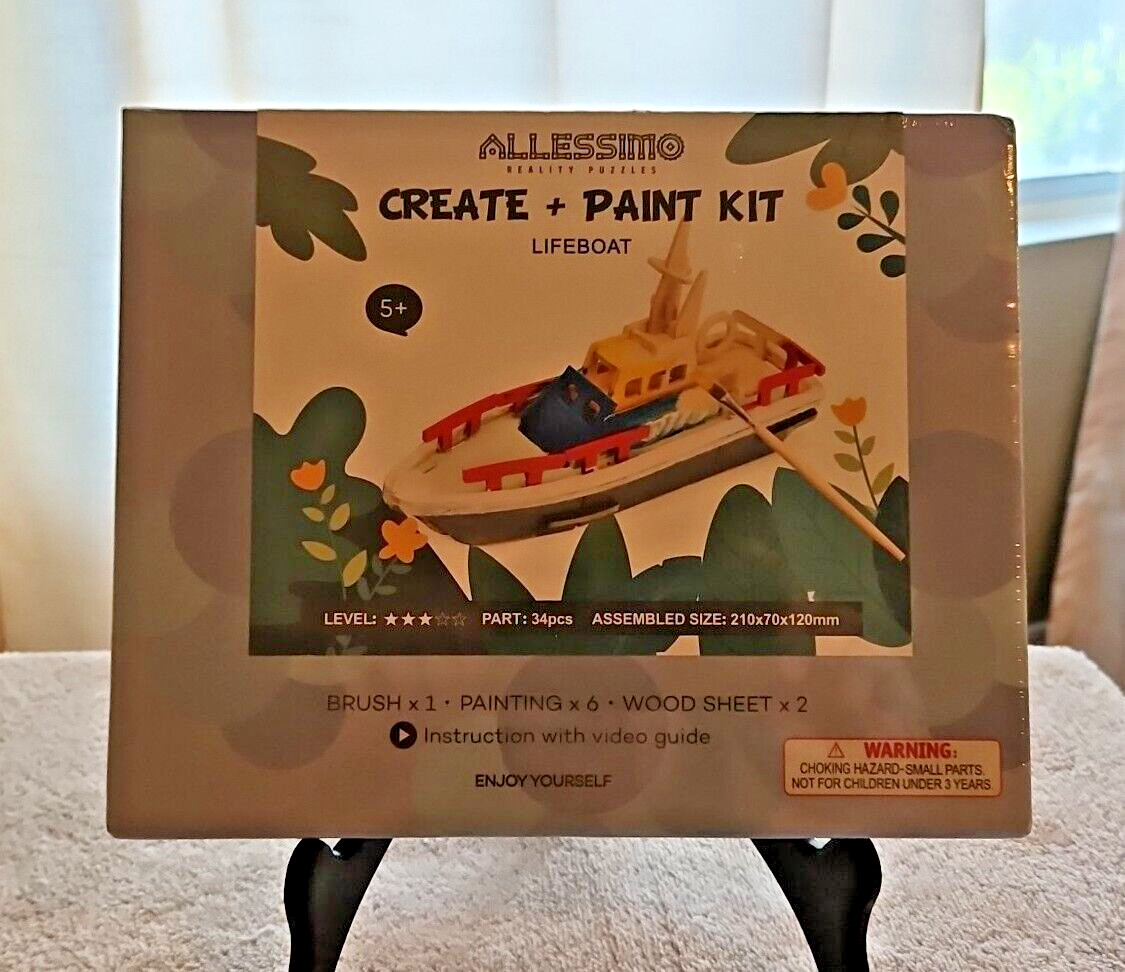 Allessimo 3D Paint Puzzle creation Model Paint Kit with Brush