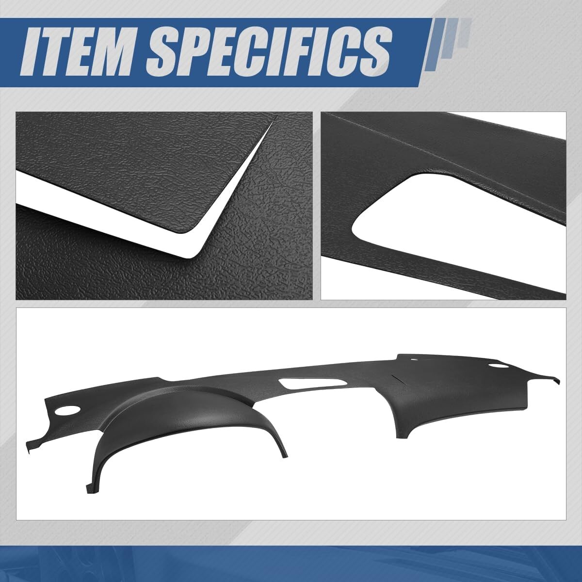 2004-2008 Acura TL Front ABS Molded Dash Board Cover Cap Overlay Black