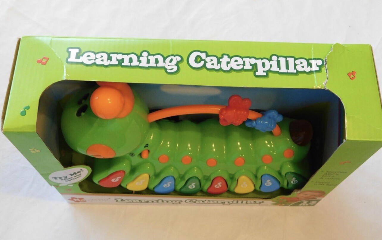 Navystar Learning Caterpillar 12M+ Teaches ABC’s 123’s & Colors Piano with Light