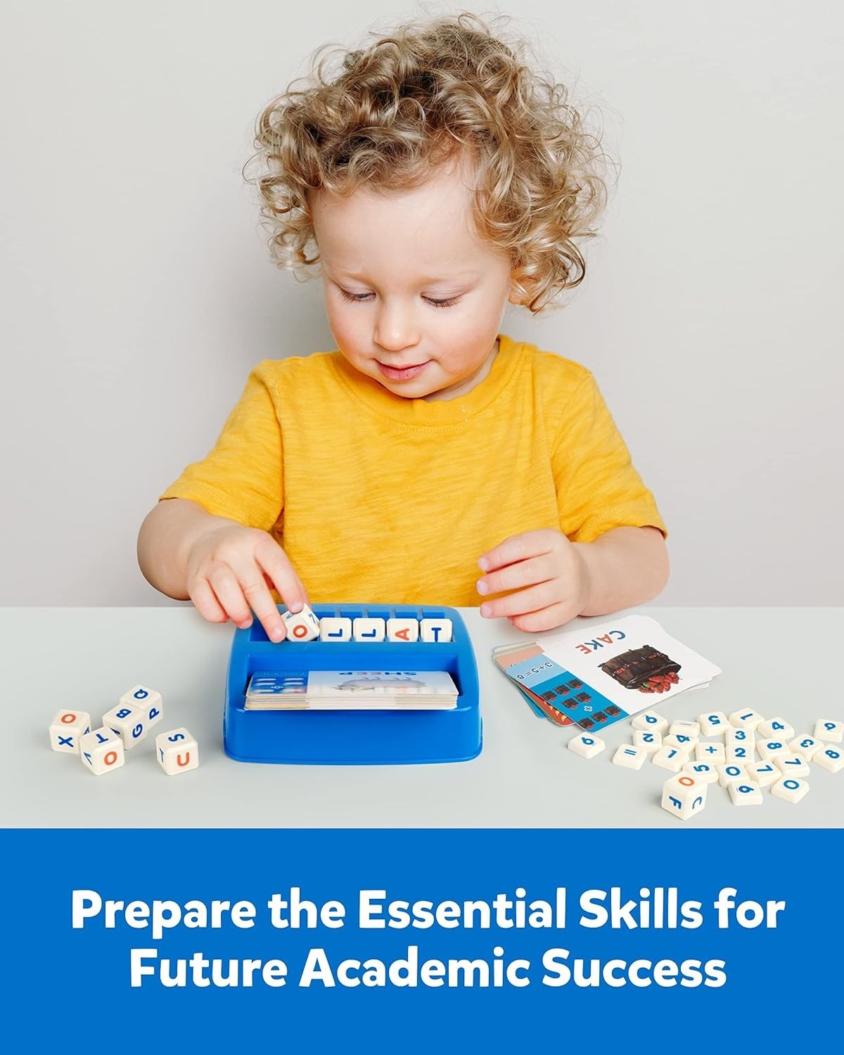 Alphabet & Math Matching Game: Fun Letter Dice and Flash Cards for Toddlers