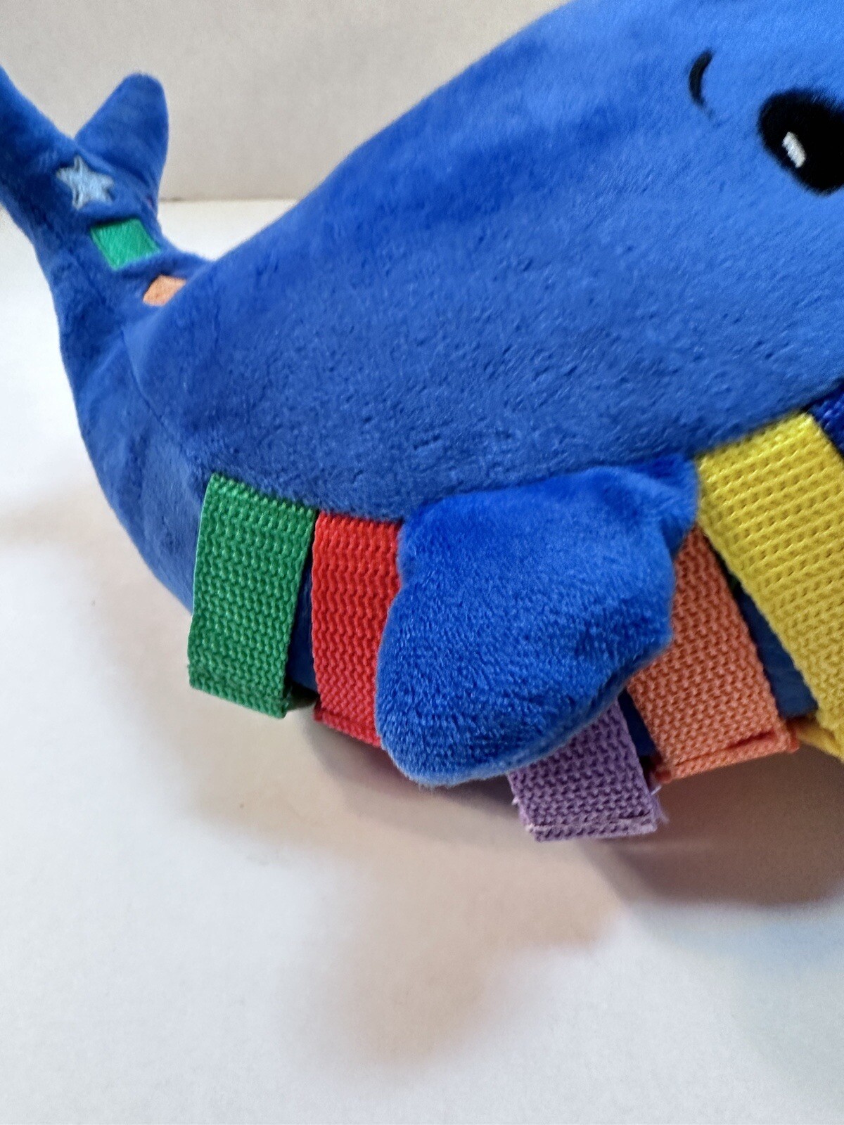 Buckle Toys BLU the WHALE Plush 8” LEARN to BUCKLE Development Stuffed Toy 2021