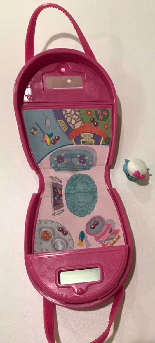 Pink VTech Girl Fun PC Toy with Card. Purse Pals with Cat. Works.