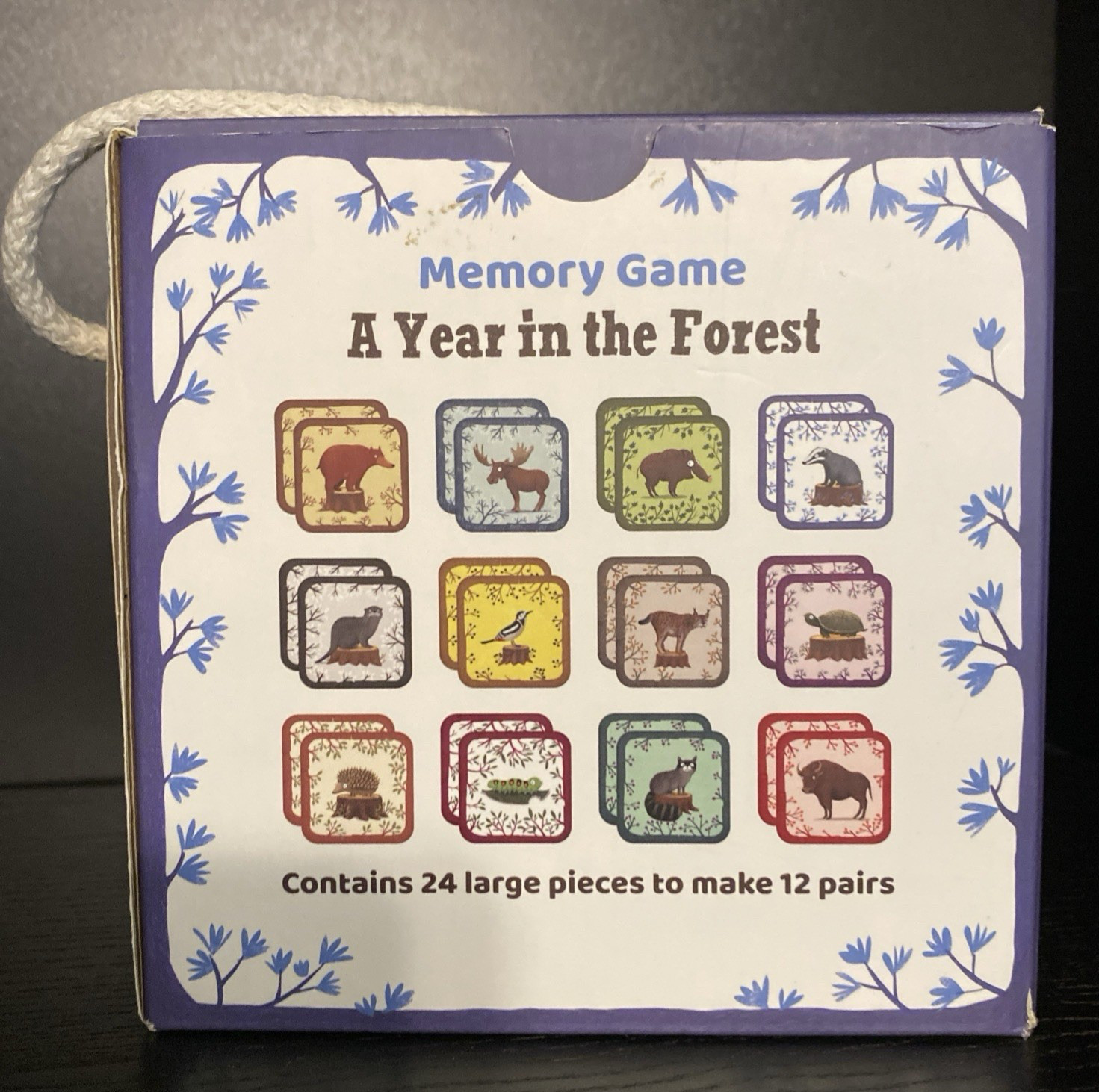 24 piece Memory Game A Year in the Forest by Emilia Dziubak (2023, Game)