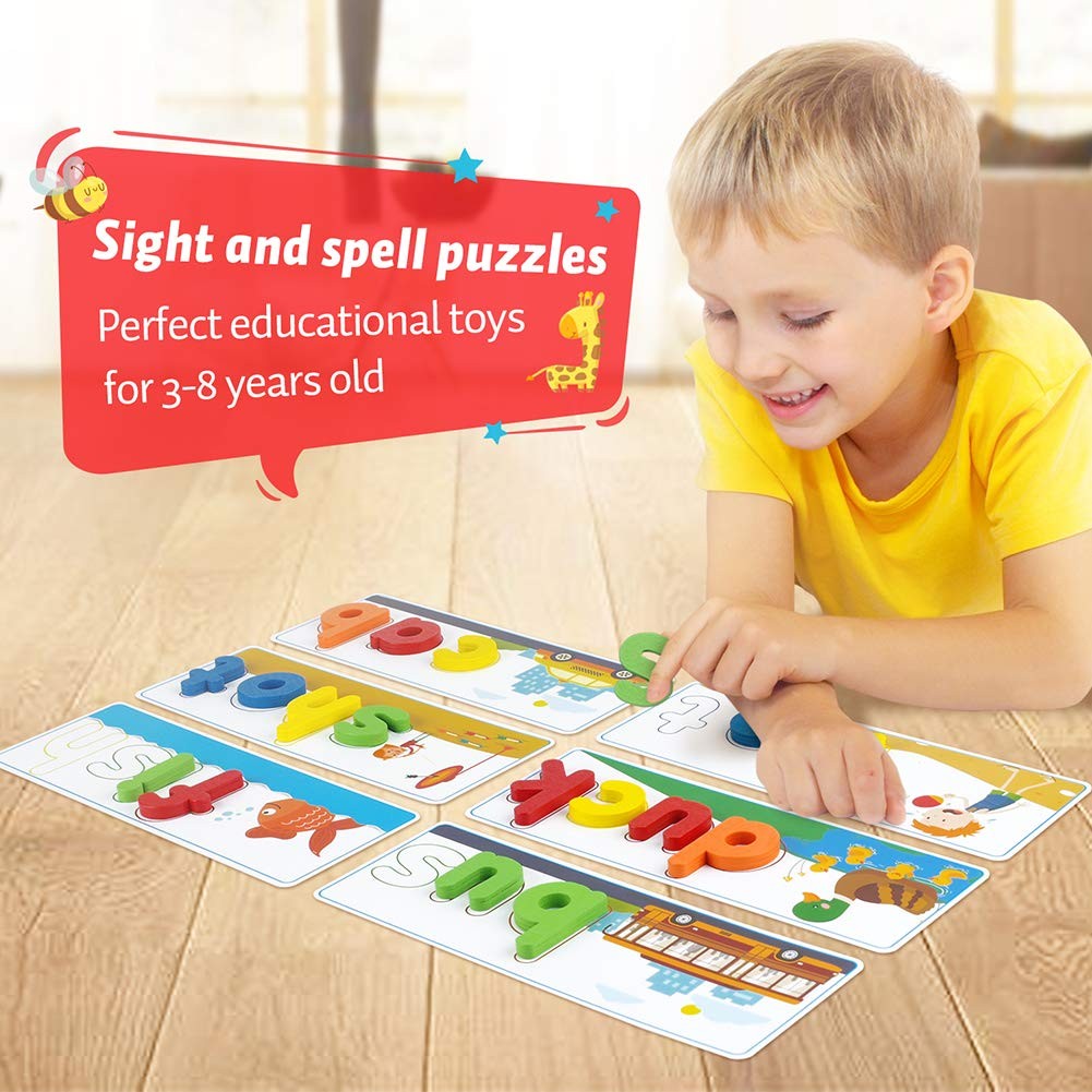 Learning Toys for 3 4 5 6 Years Old Boys Girls See & Spell CVC Word Builders New