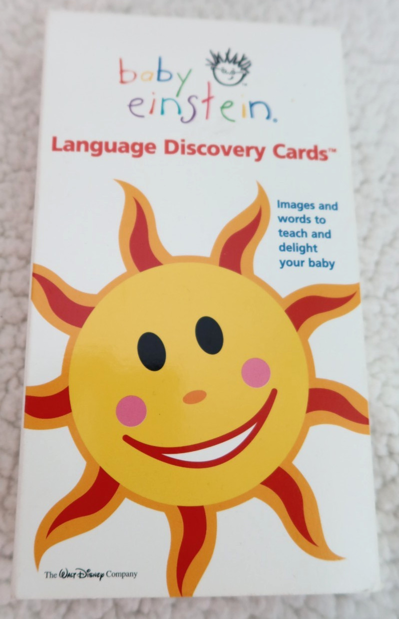 Baby Einstein Language Discovery Cards Educational Words Babies 1999 COMPLETE!