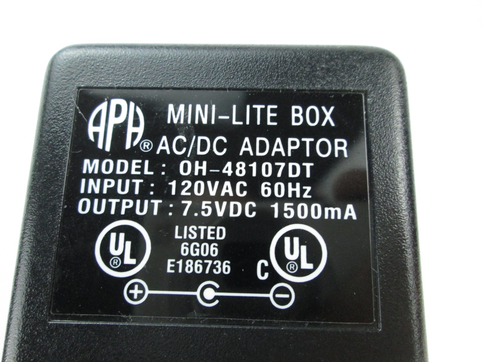 Genuine APH Power Cord AC/DC Adapter Adaptor OH-48107DT for Mini-Lite Box