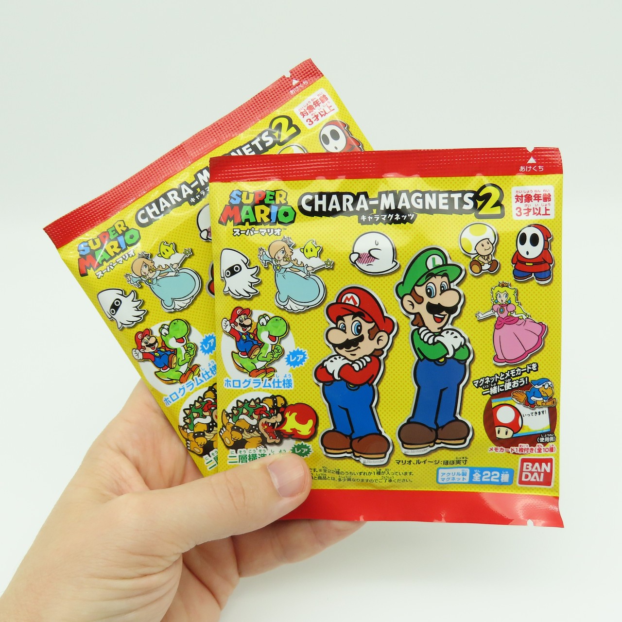 2 Pcs RANDOM Super Mario Chara Trading Acrylic Magnets Vol.2 BANDAI