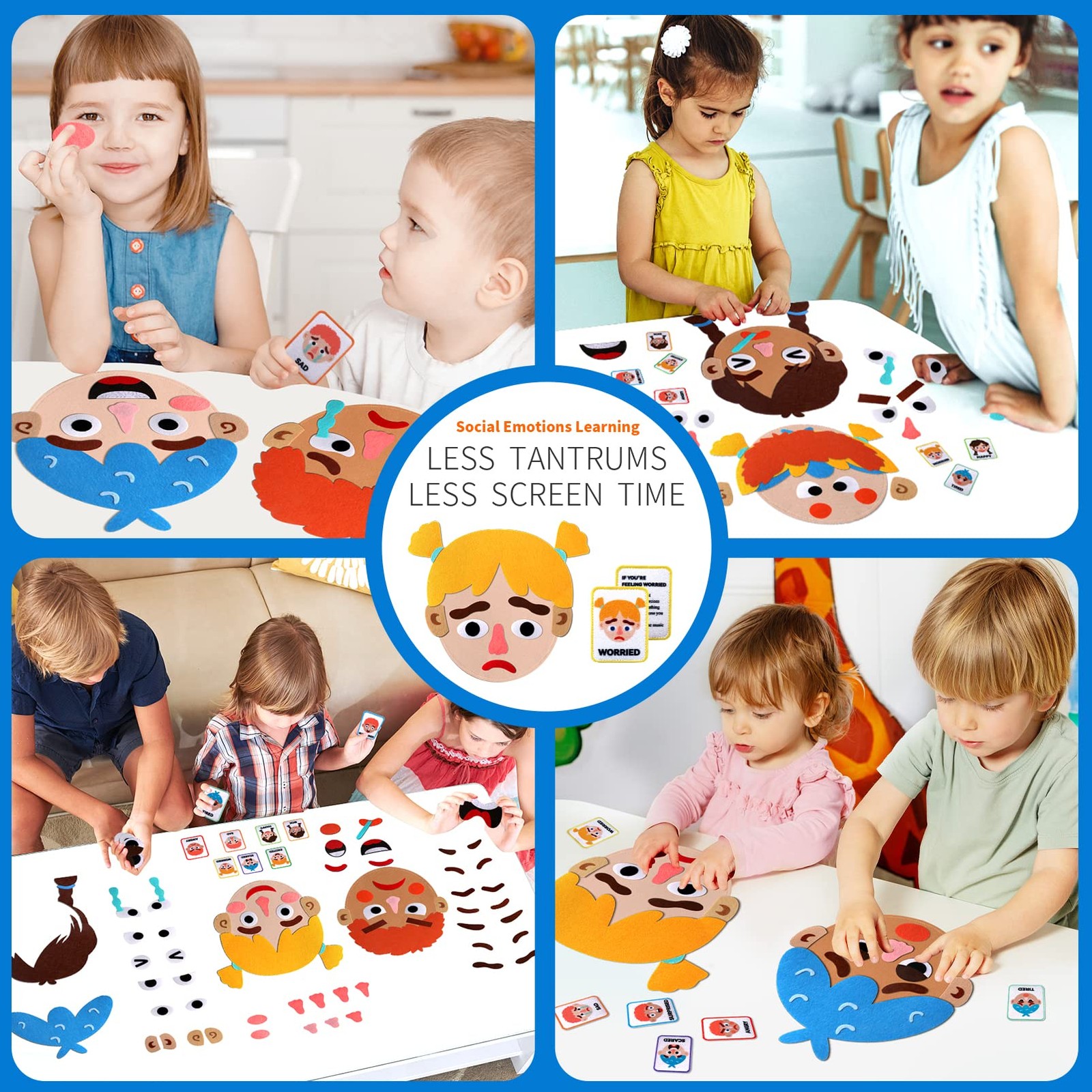 86 Pcs Social Emotional Learning Activities Sensory Toys for – Montessori Toy…