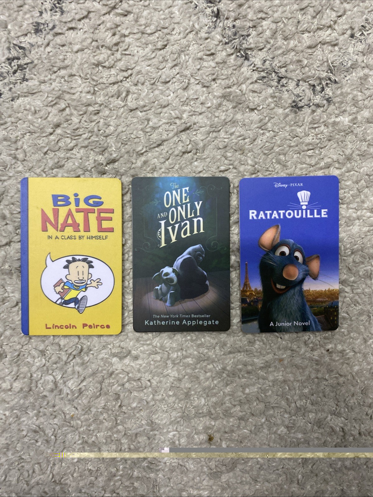 Yoto Cards Lot of 3 Big Names: Ratatouille, Big Nate, The One And Only Ivan