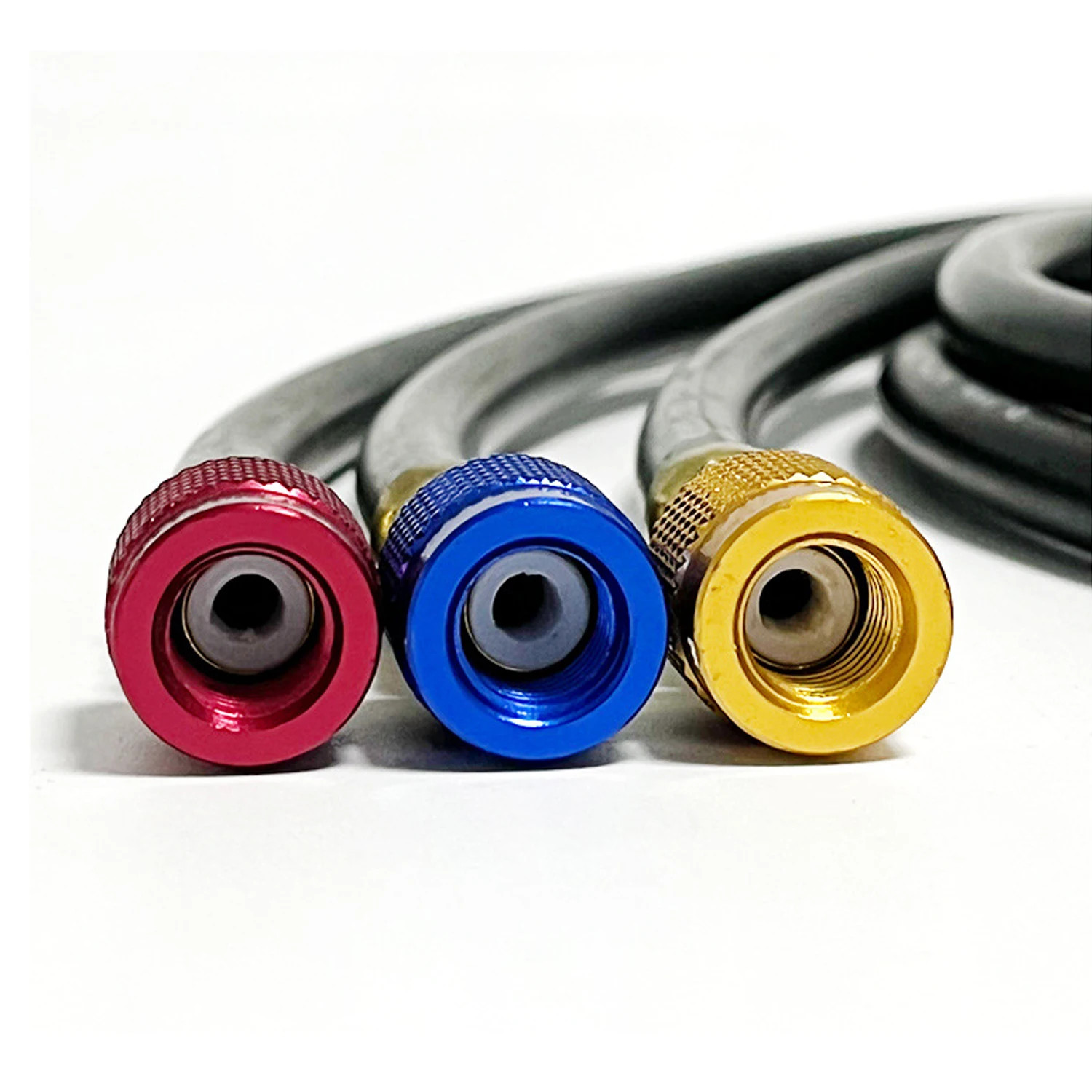 AC Charging Hose Tube Kit Hose Low Loss Fittings for R134A R12 R22 Refrigerant