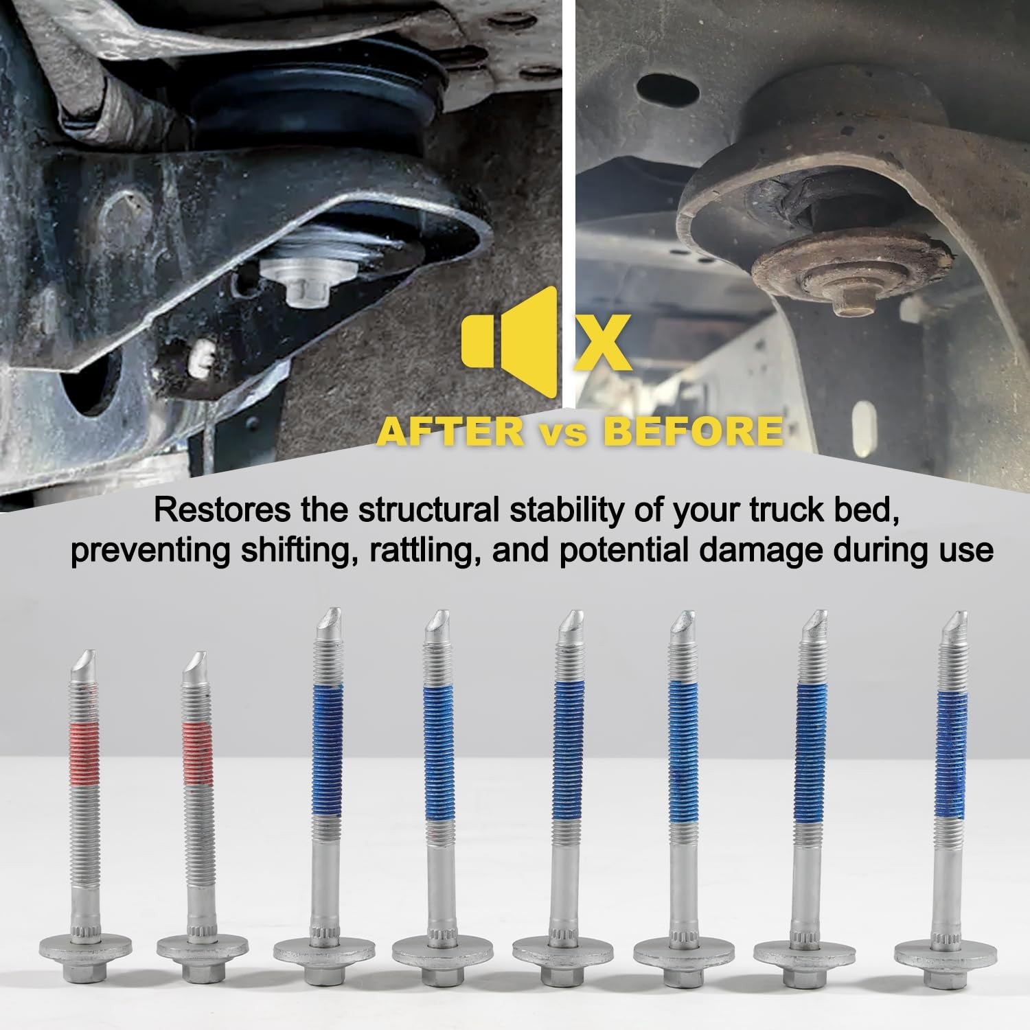 13848 Frame to Body Mounting Bolt Kit Replacement for Ford 2008-2016 F-250 F-…