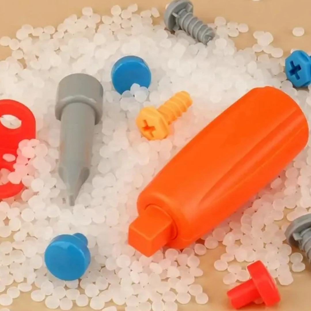 Kids Creativity Tool Box, Creative Puzzle Toy with Electric Drill Screw Tool Set